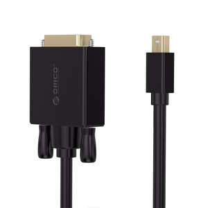 Orico XD-MDTD Mini DisplayPort–DVI, Full HD 60 Hz kaabel, 2 m – must