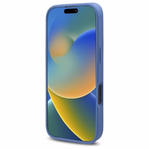 Guess 4G Flowers Print MagSafe ümbris jaoks iPhone 16 Pro Max - sinine