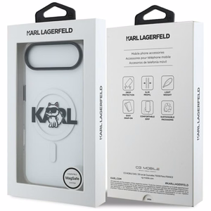 Karl Lagerfeld IML Choupette Sketch Logo MagSafe iPhone Air Ümbris - Clear