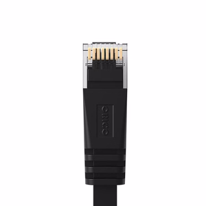 Orico PUG-C7B CAT7 10Gbps RJ45 Etherneti võrgukaabel interneti LAN lapik 1m - must