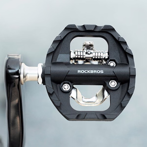 Rockbros M108 kahepoolsed poollukustuvad nailonist jalgrattapedaalid – mustad