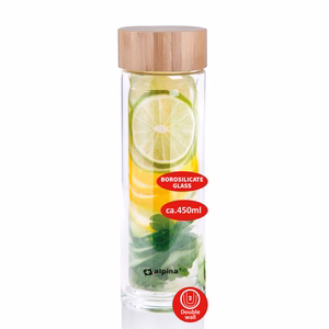 Alpina topeltseinaga klaasist termospudel, 450 ml