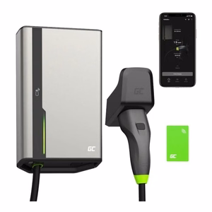 Wallbox Green Cell HabuDen 22kW 32A - 7,5m kaabel NFC-ga