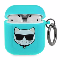 Karl Lagerfeld Choupette ümbris AirPods 1/2 jaoks - sinine