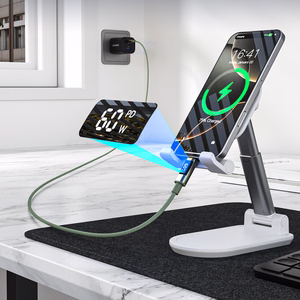 Choetech XCC-1068 PD 60W USB-C - USB-C kaabel ekraaniga 1.2 m - roheline