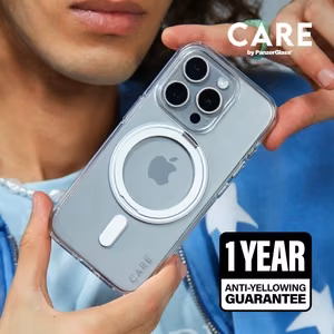 CARE by PanzerGlass Feature Kickstand Ümbris iPhone 16 Pro 6.3" hõbedane/hõbedane MagSafe 1326