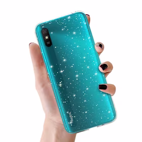 Crystal Glitter Ümbris do Xiaomi Redmi 9A Hõbedane