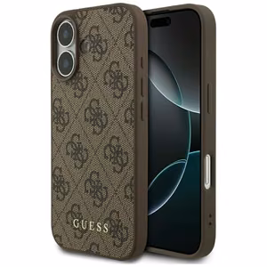 Guess Чехол для iPhone 17 GUHCP17SG4GFBR (PU 4G Classic) коричневый