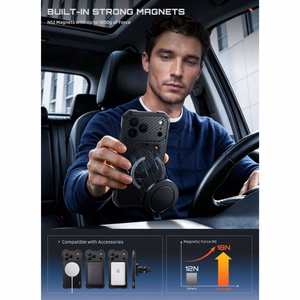 Supcase UB Aero MagSafe Aramid  iPhone 18 Pro Max / 17 Pro Max ümbris, must