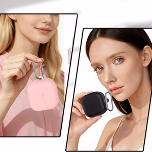 Tech-Protect Silikoon Hook Ümbris for Samsung Galaxy Buds 4 / 4 Pro - roosa