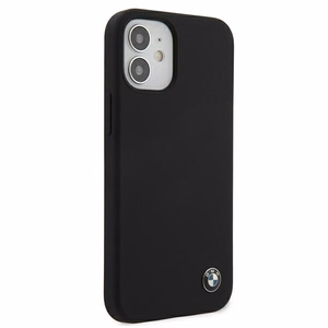 BMW Silikoonist allkirjastatud ümbris iPhone 12 mini jaoks - must