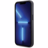 Guess GUHCP13LP4TDSCPK Ümbris jaoks iPhone 13 Pro / 13 - must Crossbody 4G Metal Logo