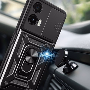 Tech-Protect CamShield Pro Ümbris jaoks Motorola Moto G35 5G - must