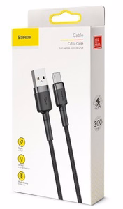 Baseus cable Cafule USB - USB-C 3m 2A hall-must