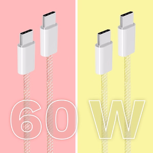 Krüger&Matz Basic USB-C–USB-C kaabel, 60 W, 1,5 m, roosa