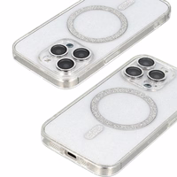 Glitter Magsafe Ümbris jaoks Iphone 12 Pro läbipaistev