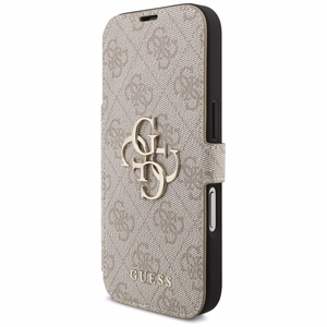 Guess Book 4G Metal Logo чехол для iPhone 17 Pro розовый
