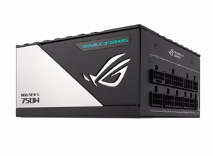 ASUS ROG Loki SFX-L 750W Platinum toiteplokk 20+4 pin ATX must, hõbedane
