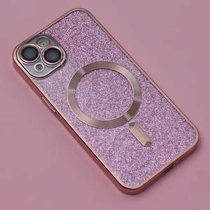 Glitter Chrome Mag ümbris jaoks iPhone 13 6,1" roosa