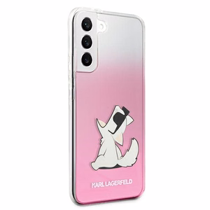 Karl Lagerfeld Choupette Eat чехол для Samsung Galaxy S22+ - розовый