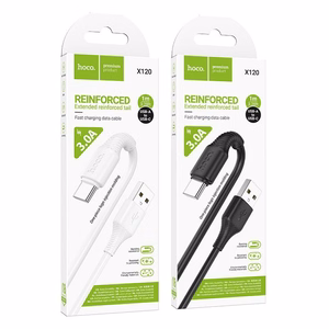 Kaabel USB A to USB C Hoco 3A 1 m X120 valge