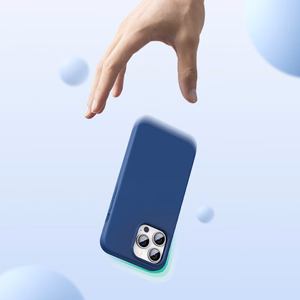 Ugreen Protective Silicone Ümbris rubber flexible silicone ümbris cover jaoks iPhone 13 Pro Max sinine
