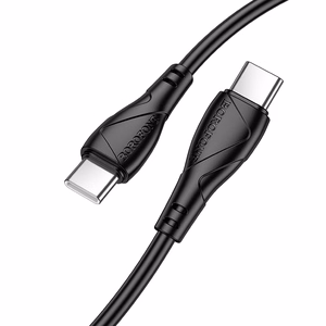 Borofone Кабель BX121 Energy - Type C to Type C - PD 60W 1 метр чёрный
