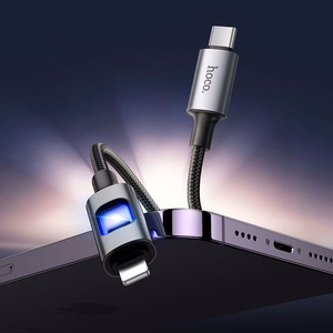 LED Kaabel USB C to Lightning Hoco PD 27W 1,2 m U144 must