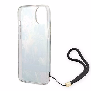 Guess GUOHCP14MHFLSB iPhone 14 Plus 6.7 "sinine / sinine hardcase Flower Strap