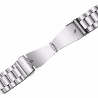 Puro METAL Stainless Steel Strap jaoks Samsung Galaxy Watch 4 / 4 Classic / 5 / 5 Pro / 6 / 6 Classic - hõbedane