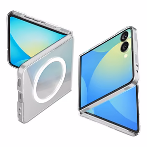 Spigen AirSkin Mag MagSafe Ümbris jaoks Samsung Galaxy Z Flip 7 - Clear and Valge