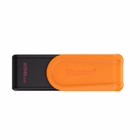 Kingston pendrive 256GB Portable USB 3.2 Gen 1 DataTraveler Exodia S (must/oranž)