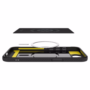 Spigen Rugged Armor MagSafe ümbris jaoks iPhone 16e - must