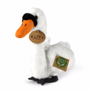 Rappa keskkonnahoidlik realistlik luige plüüslelu, 20 cm