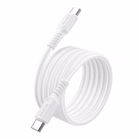 USB kaabel Borofone BX116 60W USB-C to USB-C 1.0m valge