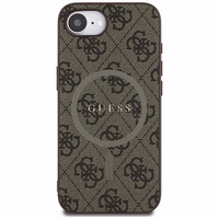 GUESS ümbris jaoks IPHONE 16e (SE 4 2025) compatible with MagSafe GUHMPSE4G4GFRW (PU 4G Ring Classic Logo) brown