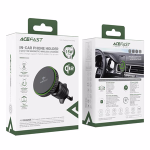 Car laadija-hoidja magnetic Acefast D33 MagSafe 15W must