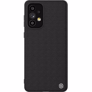 Nillkin Textured Case vastupidav tugevdatud ümbris koos geelraami ja nailonist tagaküljega Samsung Galaxy A73 jaoks must