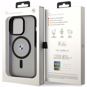 BMW Signature MagSafe Case for iPhone 14 Pro - Black