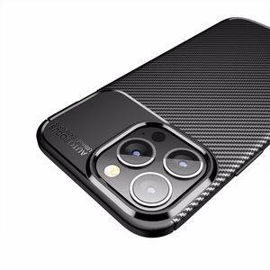 Ümbris CARBON PREMIUM jaoks IPHONE 12 / 12 Pro must