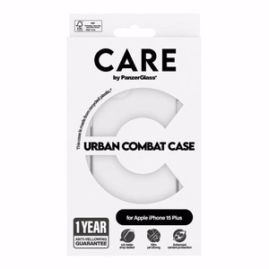 CARE by PanzerGlass Urban Combat Ümbris jaoks iPhone 15 Plus - Clear