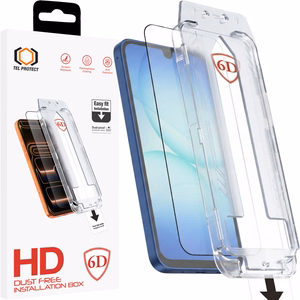 Tel Protect Dust-Free Easy Fit Full Glue 6D karastatud klaas Samsung Galaxy A16/A17 4G/5G must