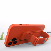 Köiega ümbris geeliga ümbris koos ketiga paelaga koti paelaga iPhone XR punane