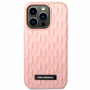Karl Lagerfeld KLHCP14LRUPKLPP iPhone 14 Pro 6,1" kõvakott różowy/pink 3D Monogram