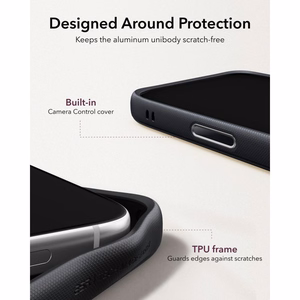 ESR Leather ümbris seadmele iPhone 18 Pro / 17 Pro, toega, MagSafe-ühilduv – must