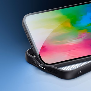 Dux Ducis Aimo Mag ümbris with MagSafe and stand jaoks iPhone 16 - must