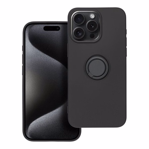 Чехол для iPhone 15 PRO MAX Silicone Ring чёрный