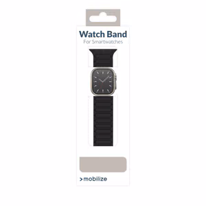 Mobilize silikoonist kellarihm - magnetiline - Apple 42/44/45/49mm - must