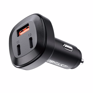 Acefast автомобильное зарядное устройство 66W 2x USB Type C / USB, PPS, Power Delivery, Quick Charge 4.0, AFC, FCP, SCP чёрное (B3 black)