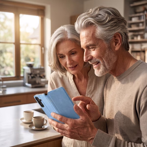 Smart Touch ümbris mudelile Honor 600, helesinine